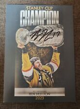 Ben Hutton 7x5 Autograph Vegas Golden Knights Stanley Cup Champions Card