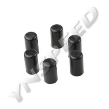 6PCS 6mm 1/4" Silicone Blanking Cap Intake Vacuum Hose End Bung Plug Caps Black