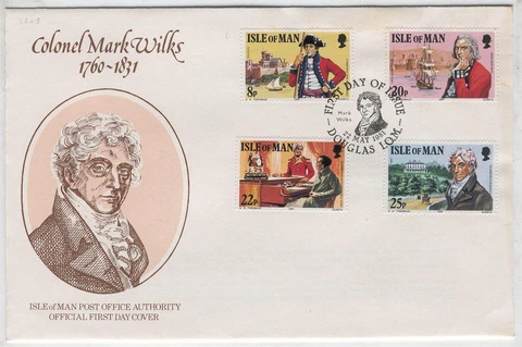 FDC AD49 Isle of Man 1981 Famous person 4v Ship Marine Cover