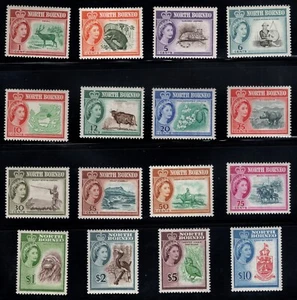 North Borneo Scott 280-295 bisagras como nuevas, MH* ligeramente bisagras una vez atractivo. - Imagen 1 de 2