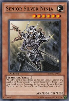 Senior Silver Ninja PHSW-EN031 Yu-Gi-Oh Card 1st Edition New - Image 1 of 3