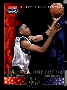 1996 Upper Deck USA 2 Anferne Hardaway USA - Bild 1 von 2