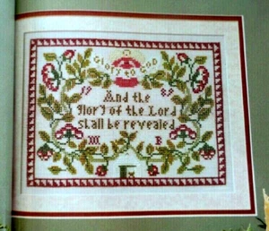 Cross Stitch Pattern Christmas GLORY Of The LORD Sampler Glory To God Mary Beale - Picture 1 of 6