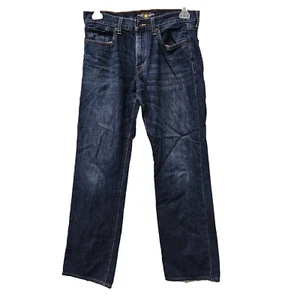 LUCKY BRAND 361 Vintage Straight Mens Jeans 31 x 30 Indigo Dark Wash Zip Stretch - Picture 1 of 9