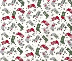 100% Baumwolle 100x145cm Weihnachtsstoffe, Patchwork, Bastelstoffe, Stoff nähen - Bild 1 von 3