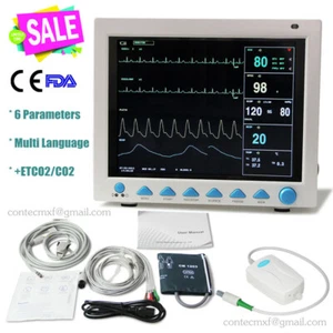 Patientenmonitor 6 Parameter ETCO2 Vital Signs Monitor CO2-Kapnograph CMS8000 CE - Picture 1 of 11