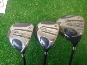 Orlimar Trimetal Hip Steel Woods Set Driver 3-5 Stiff Graphite Shafts - Picture 1 of 9