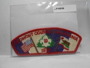 PIEDMONT COUNCIL CALIFORNIA 1981 RED 10 CSP F10538 - Picture 1 of 1