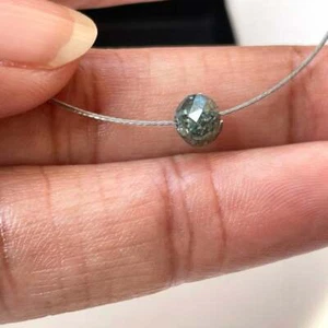 1,5 mm foro grande perline diamantate blu 5 mm sfaccettate diamanti naturali catena perline it - Foto 1 di 9