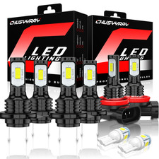 For Audi Q3 2011-2016 Xenon LED Headlight Bulbs H7 H7 H11 High/Low/Fog Beam 12v