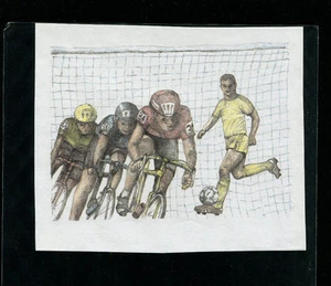 Guyana1994 Soccer/Football Olympics Michel BL 317 Proof with Value+Ovpt Omitted - Picture 1 of 1