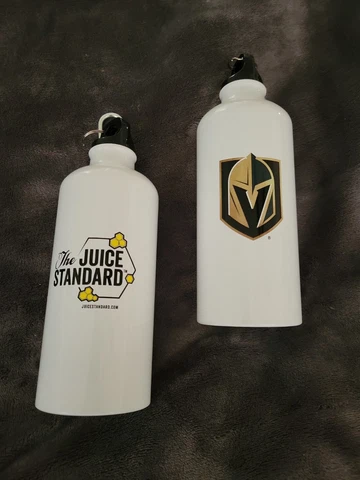Vegas Golden Knights - 2 Water Bottles - SGA 1/2/20 - The Juice Standard - New Cover