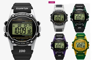 TIMEX Atlantis 100 Japan Limited Version 5 Color 40mm Watch Quartz - Picture 1 of 34