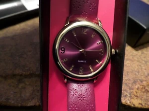 NEW BWC Brooklyn Watch Co. PURPLE Dial Rose Gold-Tone Quartz UNISEX Watch - Picture 1 of 7
