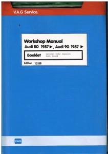 AUDI 80 (B3 SERIES) COUPE 1987- FACTORY BODYWORK & TRIM REPAIR MANUAL - Picture 1 of 1