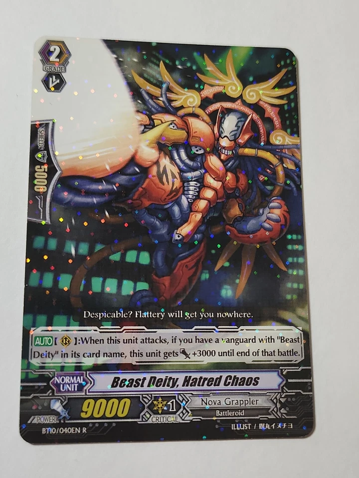 Cardfight!! Vanguard Beast Deity, Hatred Chaos BT10/040EN R CFV NM Nova Grappler - Image 1 of 4