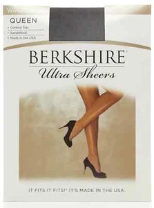 BERKSHIRE QUEEN ULTRA TRANSPARENTE CONTROL TOP PANTIMEDIAS CON SANDALIA Talla Grande 4411 - Imagen 1 de 10