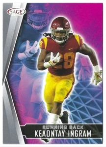 2022 SAGE HIT Football Silver Keaontay Ingram #134 READ&SAVE USC Trojans - Bild 1 von 2