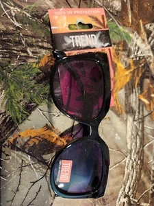 Trend Sunglasses for Women 100% UVA-UVB Protection, ( Black) New - Picture 1 of 2