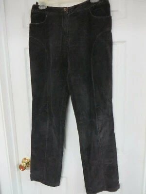CHANEL  Velour Straight leg Dark brown Pockets Zip Pants Size EU40   02A - Image 1 of 4