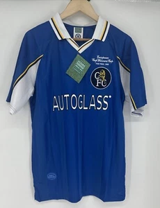 Vintage Chelsea Futbol Club Fußball Trikot Large Autoglas 1998 90er - Bild 1 von 8