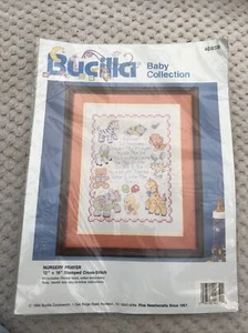 BUCILLA BABY COLLECTION NURSERY PRAYER CROSS STITCH KIT 40895 12” X 16” New - Picture 1 of 5