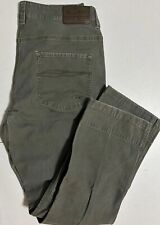 Drake Clothing Canvas Waterfowl Hunting Work Casual Green Pants Men's 34x29
