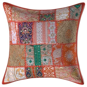 Neu Wohnkultur Vintage 16 x 16 Zoll Kissenbezug Etui Handgewebtes Kissen Zimmer - Bild 1 von 5