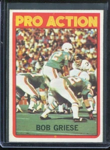 1972 Topps Football # 132 Bob Griese Pro Action (NM-MT) Near Mint to Mint - Picture 1 of 2