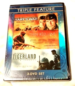 Triple Feature - Hart's War, The Thin Red Line, Tigerland (3-DVD Set) New! - Picture 1 of 3