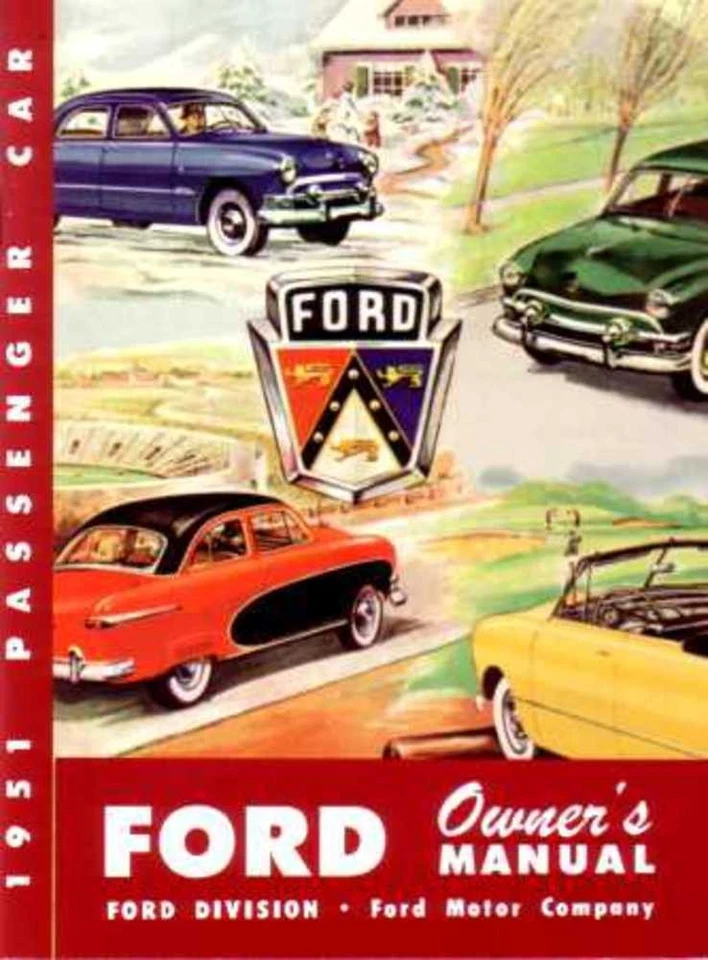 1951 Ford Owners Manual User Guide Reference Operator Book Fuses Fluids OEM - Image 1 of 1