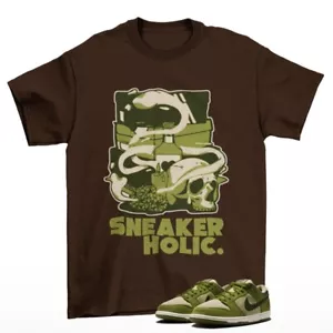 Sneaker Holic Shirt Brown to Match SB Dunk Low Yuto Matcha HF8022-300 - Picture 1 of 2