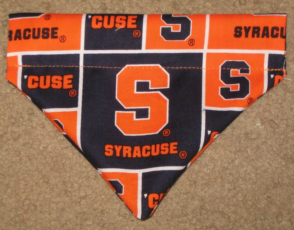 Syracuse Orange Orangemen 'Cuse Dog Bandana - 5 sizes XS - XL - Image 1 of 1