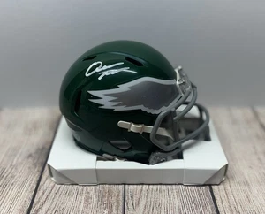 PHILADELPHIA EAGLES QUINYON MITCHELL SIGNED THROWBACK MINI HELMET JSA COA - Picture 1 of 4