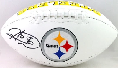 Hines Ward Autographed Pittsburgh Steelers Logo Football- Beckett W Holo *Black - Image 1 of 3