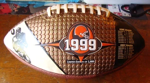 1999 Nabisco Fotoball Cleveland Browns Ltd Ed Schedule Football, Magnet & Letter - Picture 1 of 9