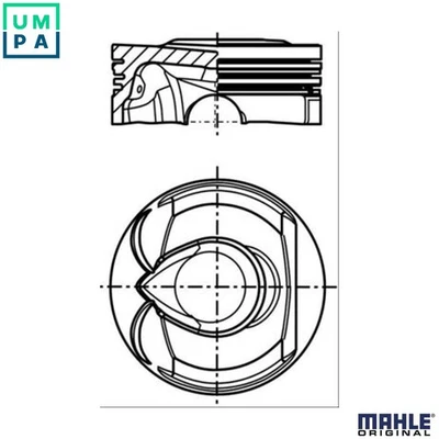 PISTON 039 PI 00123 002 FOR 5FX N14 B16 A/5FY 5FV 1.6L 4cyl - Image 1 of 4