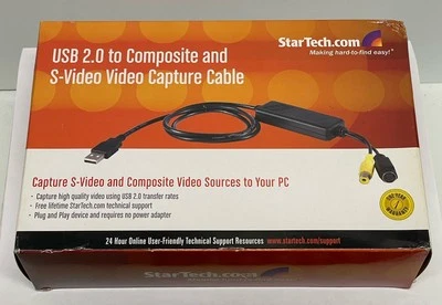 StarTech S-Video/Composite to USB Video Capture Cable for Windows PC SVID2USB2NS - Image 1 of 2