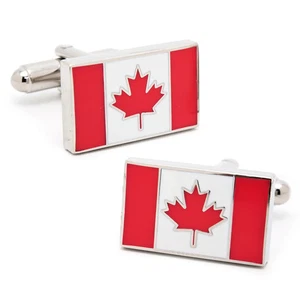 Canadian Flag Cufflinks - Picture 1 of 4
