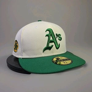 Oakland Athletics “White Dome” Hat Club 59FIFTY Fitted Hat – 7 5/8 – White/Green - Picture 1 of 11