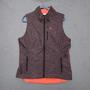 Cinch Vest Womens Large Brown Fleece Lined Western Softshell Storm Defense - Picture 1 of 8