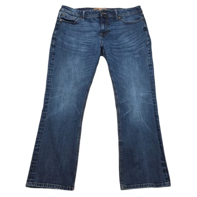 Pantalones de mezclilla de pierna recta SEVEN7 para hombre 38x28 azul lavado elástico premium Foto 1 de 4