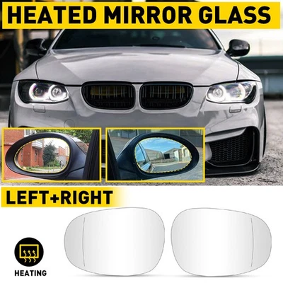 Espejo retrovisor derecho izquierdo cristal térmico para BMW E82 E90 E91 E92 325i 328i 2009-13 Foto 1 de 4