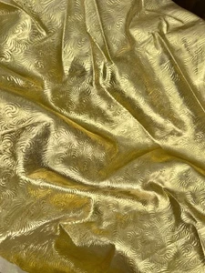 Costume 9 Yd Lame Tessuto Oro Francese Fleur De Lis Film Periodo Halloween Matrimonio - Foto 1 di 3