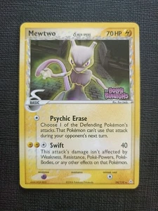 Italian - Mewtwo 24/110 Delta Species EX Holon Phantoms STAMPED Pokemon Card A16 - Foto 1 di 4