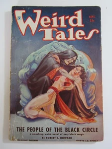Weird Tales, Sept 1934 GD+ Brundage 2nd Conan Cover! People of the Black Circle! - Picture 1 of 5
