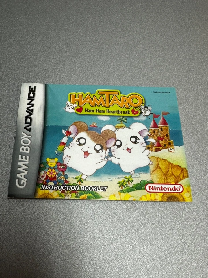 HamTaro Ham-Ham Heartbreak Nintendo Game Boy Advance Instruction Manual Booklet - Image 1 of 3