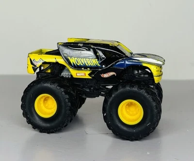 Hot Wheels Monster Jam 2001 Marvel Wolverine Monster Truck 1:64 Metal Base - Image 1 of 4