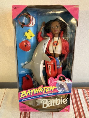 NUEVO EN CAJA Mattel De Colección Barbie Negra AA Baywatch Muñeca Salvavidas con accesorios. Foto 1 de 4