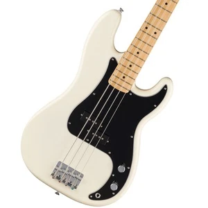 Fender Standard Precision Bass Maple Fingerboard Black Pickguard Olympic White - Picture 1 of 4